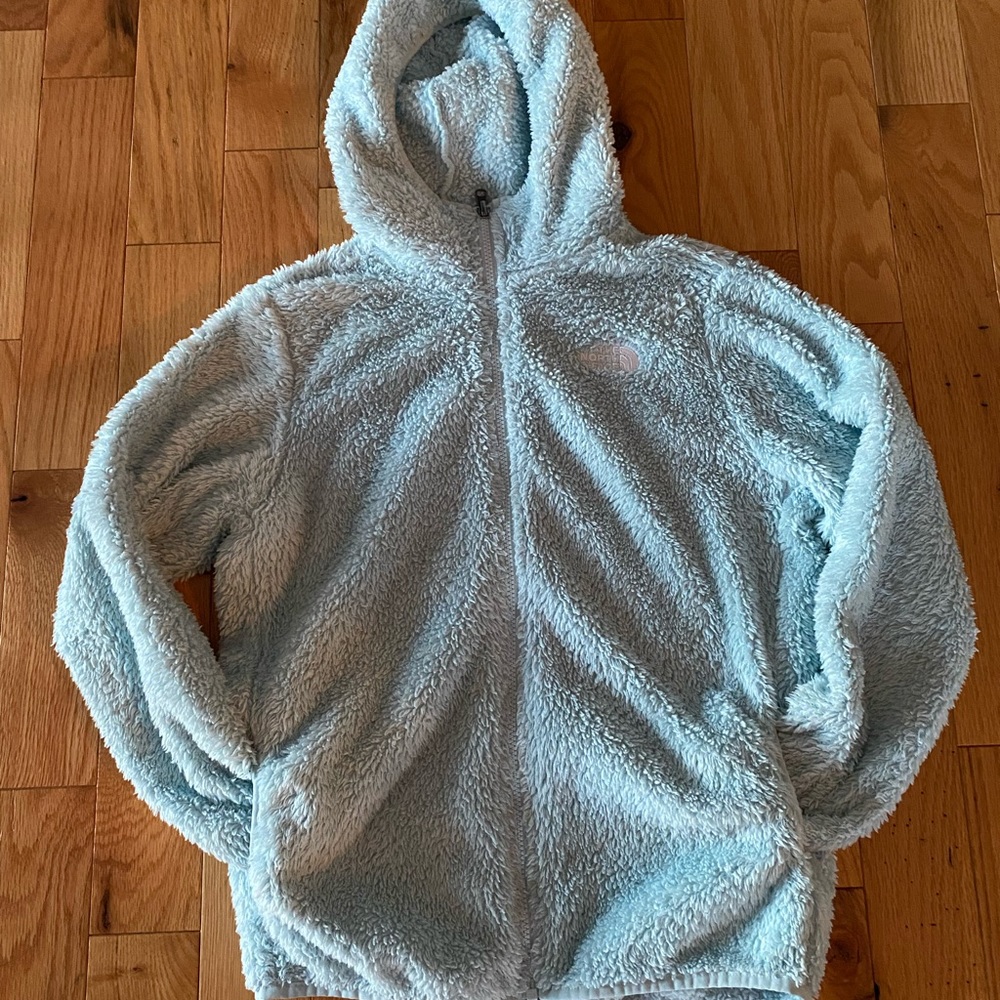 Girls the north face hooded jacket